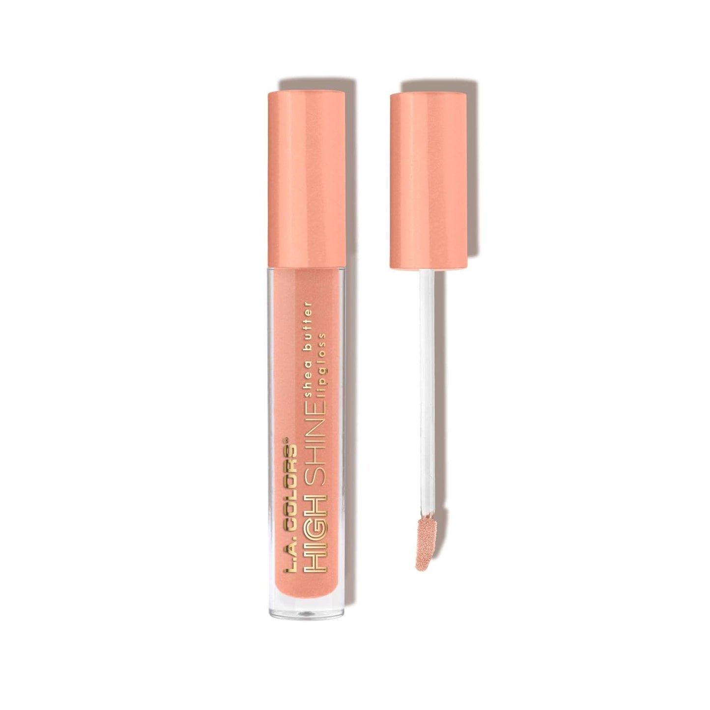 Manteca de Karité Lip Gloss de lato brillo L.A. Colors, de 0,14 onza, Transparente