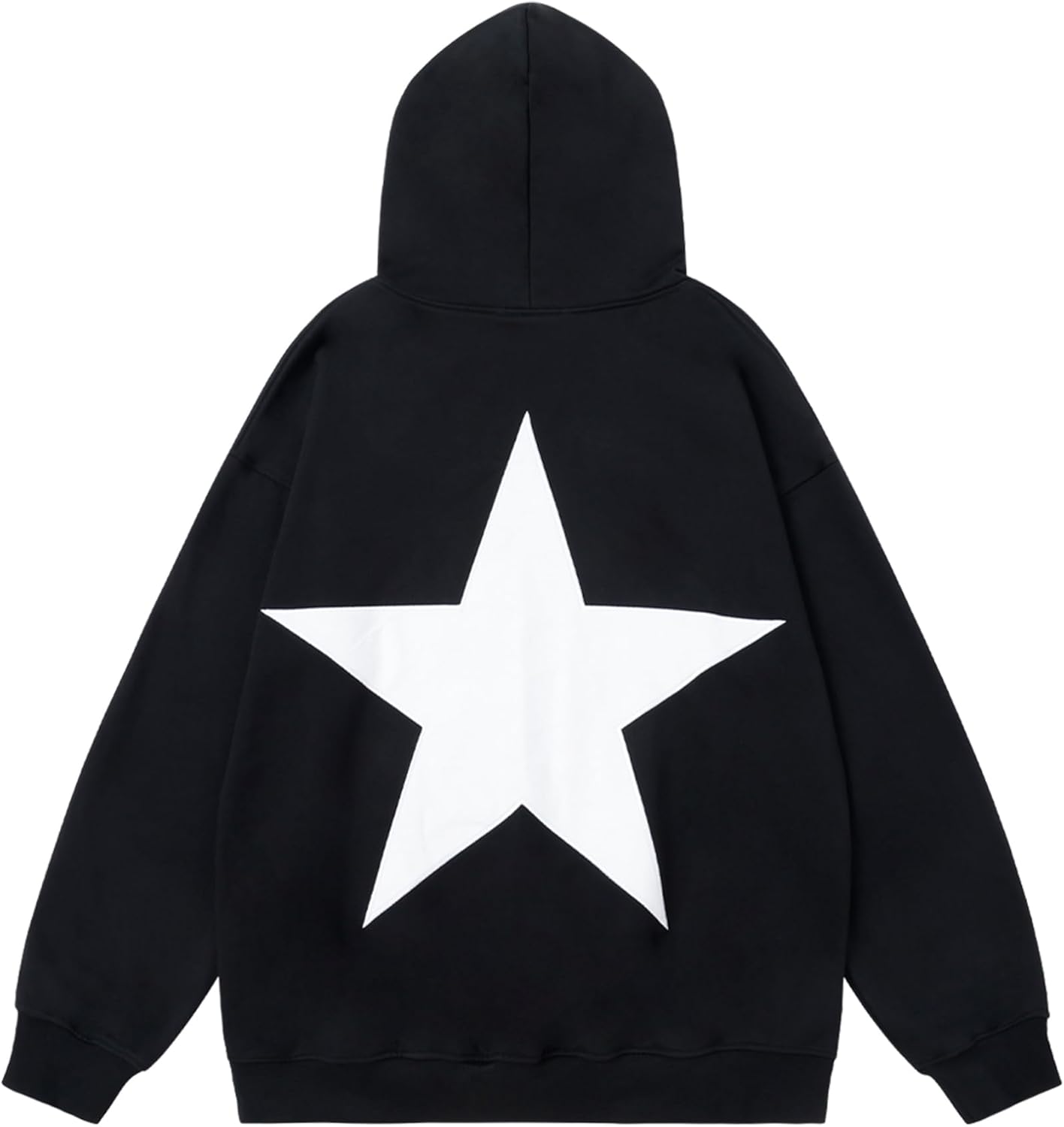 Aelfric Eden Sudaderas con capucha de estrellas Y2k de gran tamaño con estampado gráfico estilo 90s con cuello redondo de manga larga sudaderas con capucha estilo Pullover