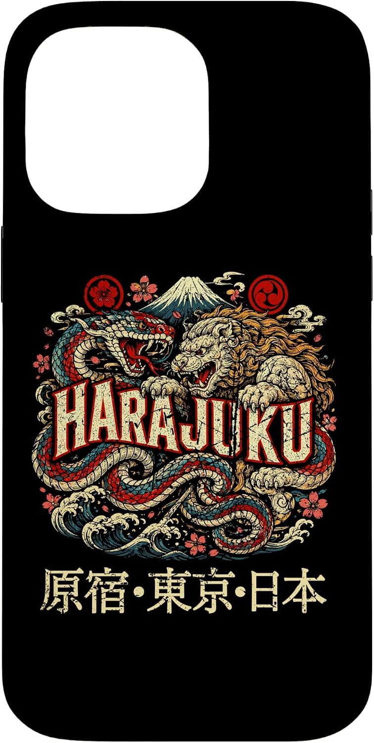 原宿 東京 日本 本格 漢字 旅行 お土産 スマホケース iPhone 13 Pro Max 用