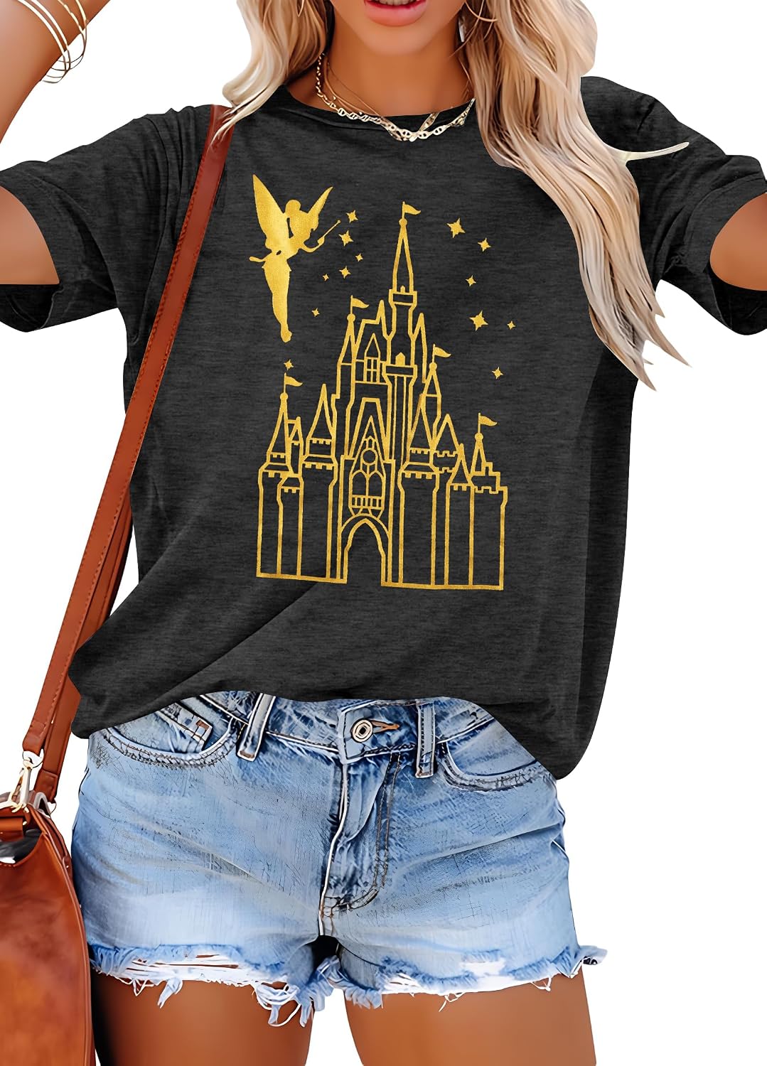 Camisa Mágica para Mujer, Playera del Reino Mágico, Playera de Vacaciones Familiares, Camiseta del Castillo, Cree en la Magia, Tops para Viaje de Verano