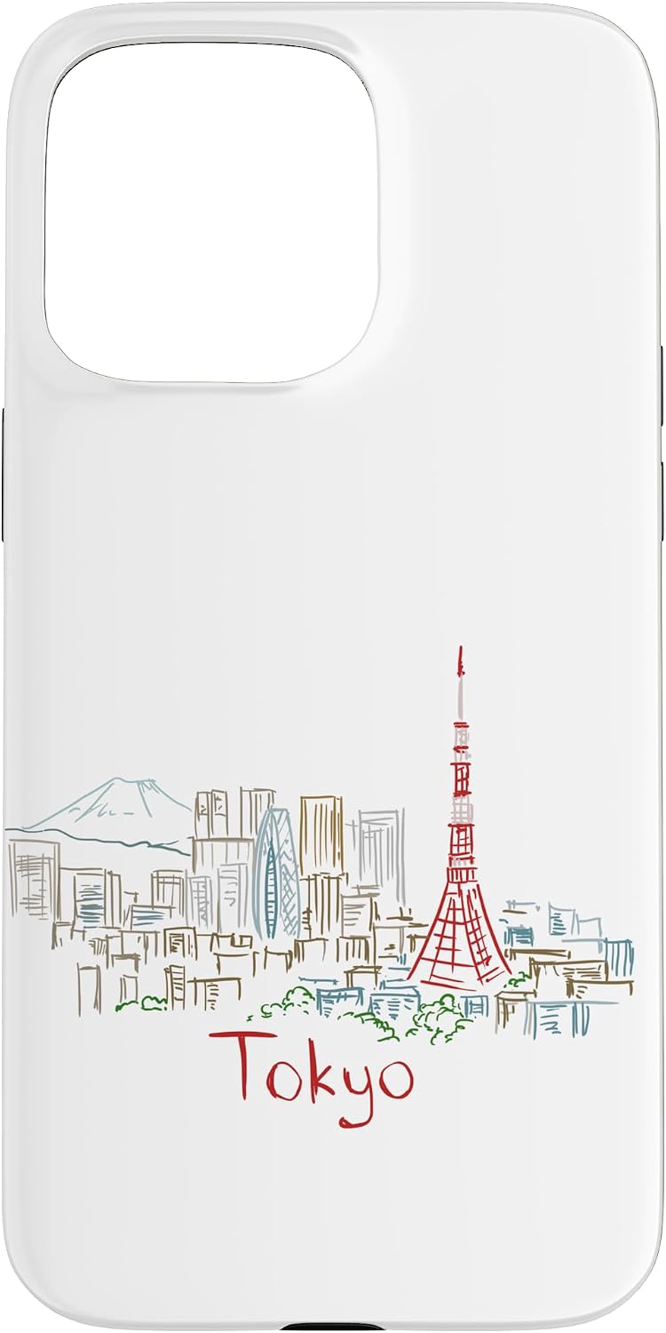 東京 日本 旅行 お土産 パノラマ 都市 ランドマーク ギフト スマホケース iPhone SE (2020) / 7 / 8 用