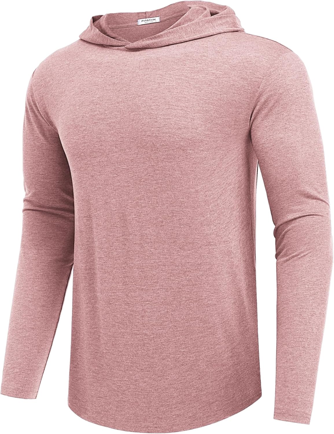 PINSPARK Sudaderas ligeras con capucha tipo pullover para hombres, manga larga, sudadera con capucha para golf, gimnasio, entrenamiento, sudadera atlética