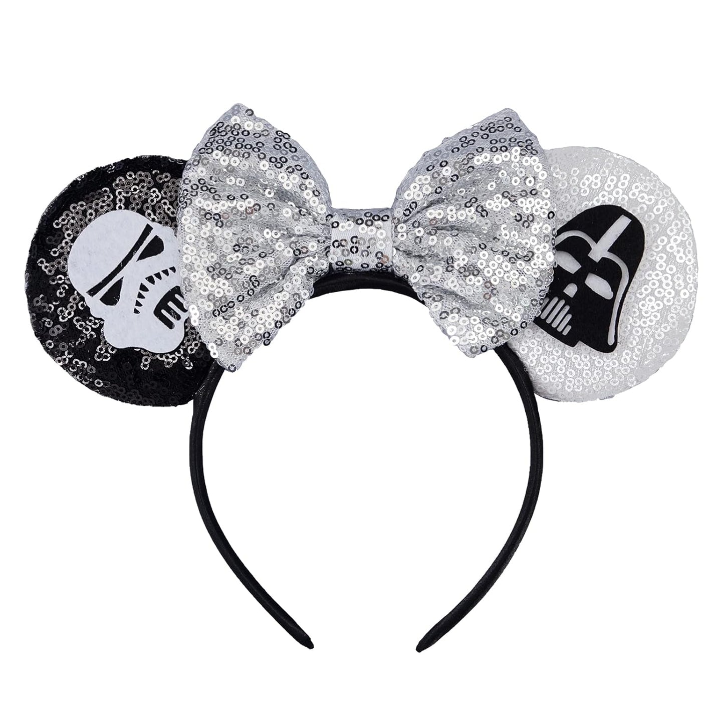 LYLIN Diadema de orejas de ratón, orejas de ratón rosas con lazos de castillo para mujeres y niñas, accesorios para el cabello, orejas de princesa, orejas de parque, viajes, fiesta, cosplay, accesorios de disfraces (castillo rosa)