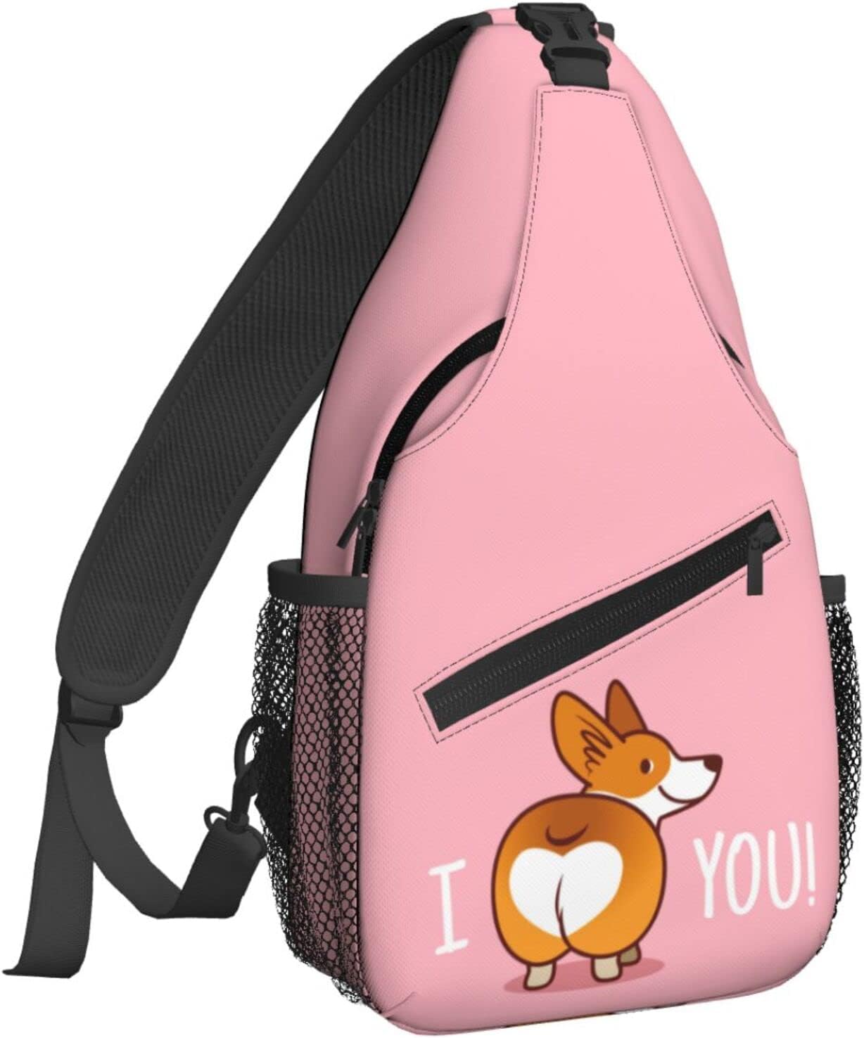Famame Mochila bandolera para el pecho, bolsa de hombro, gimnasio, ciclismo, viajes, senderismo, mochila para hombres y mujeres, MultiColor37, Tamaño único