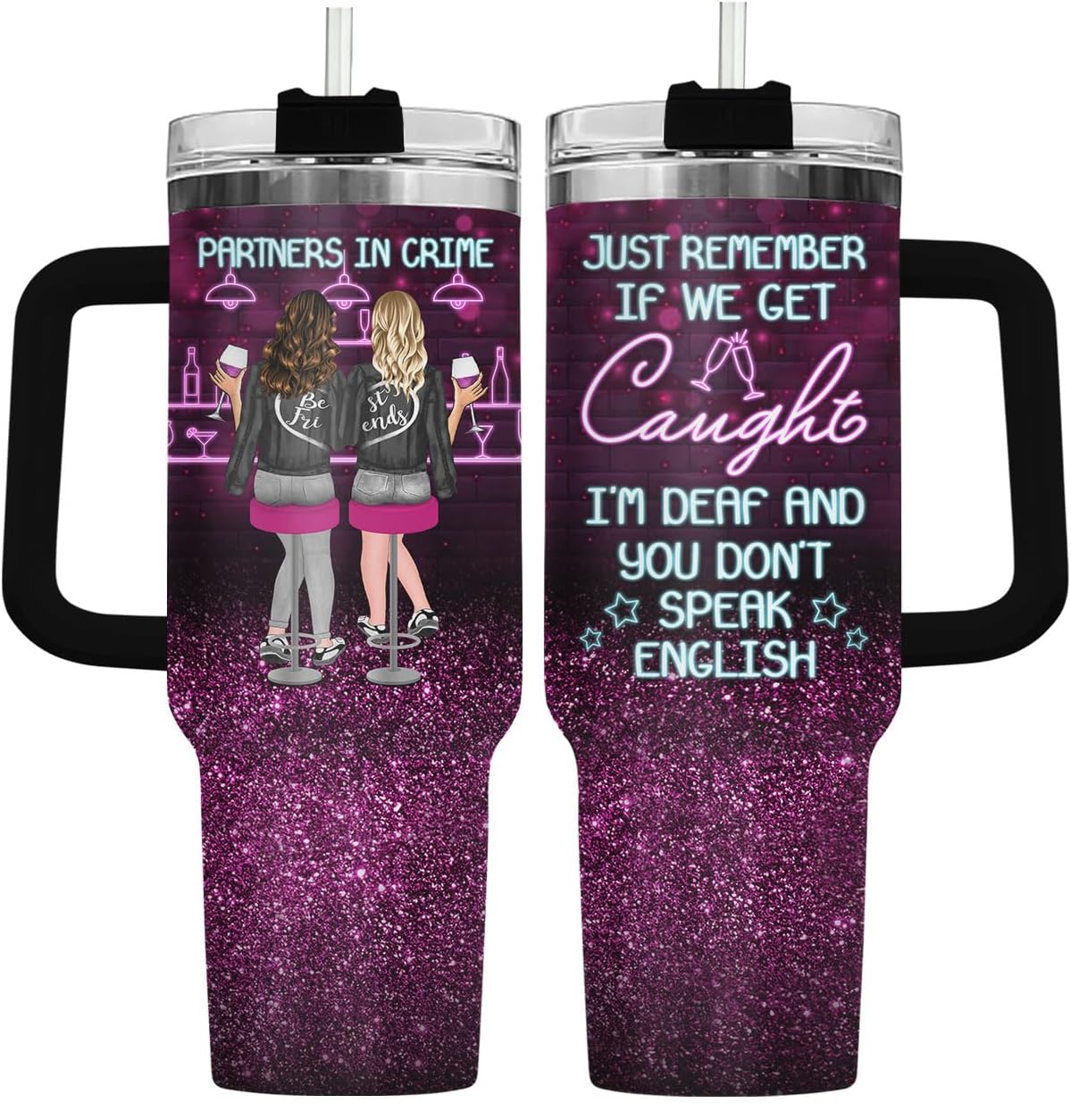34HD Vaso de princesa rana de 40 onzas, taza de viaje aislada de acero inoxidable con asa y tapa con pajilla, regalo de cumpleaños, taza de películas de princesa de cuento de hadas para mujer