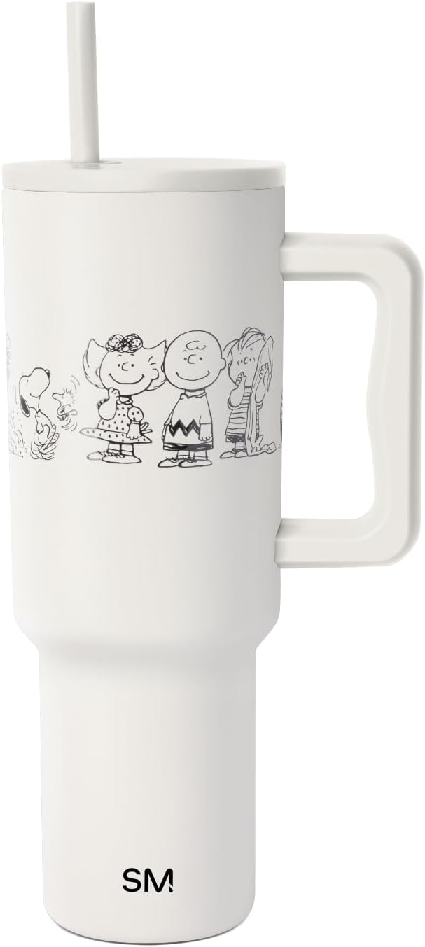 Simple Modern Disney Vaso Tumbler de 40 oz con Asa y Tapa con Pajita | Botella de Agua de Acero Inoxidable Aislada Reutilizable Taza de Viaje | Regalos para Mujeres Hombres Él Ella | Colección Trek |