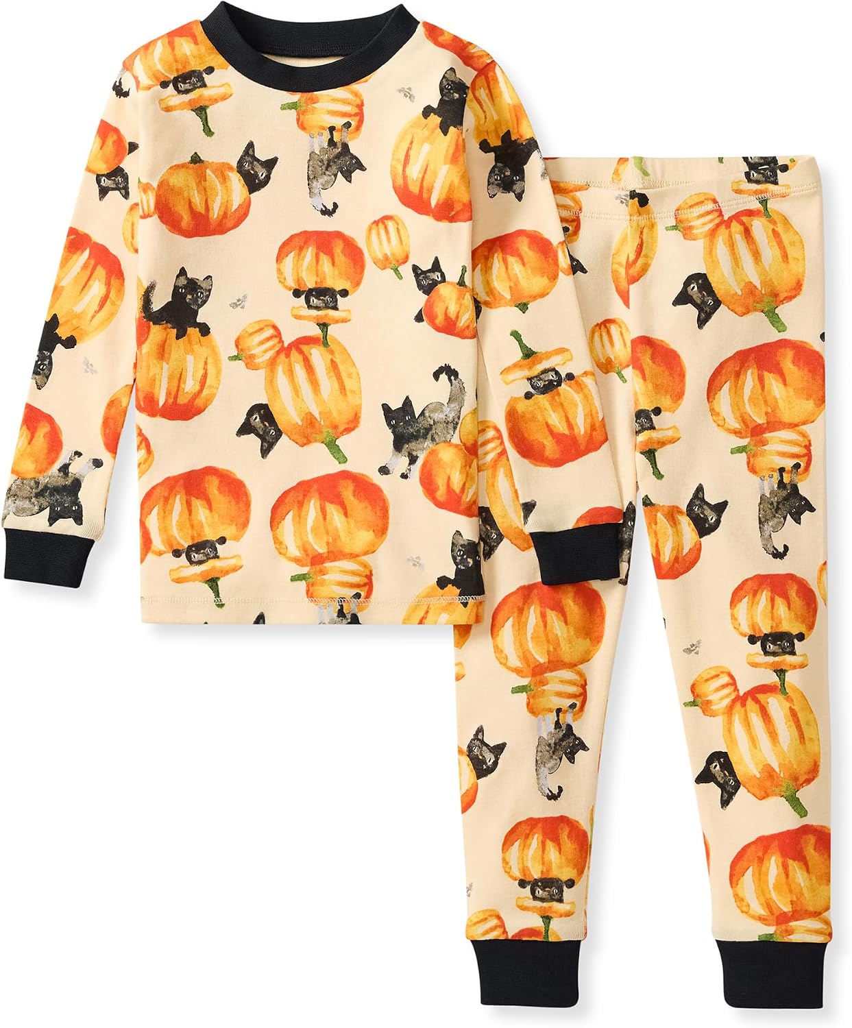 Burt's Bees Baby Pijama de algodón orgánico para niñas, conjunto de pijama para niños pequeños, 2 piezas