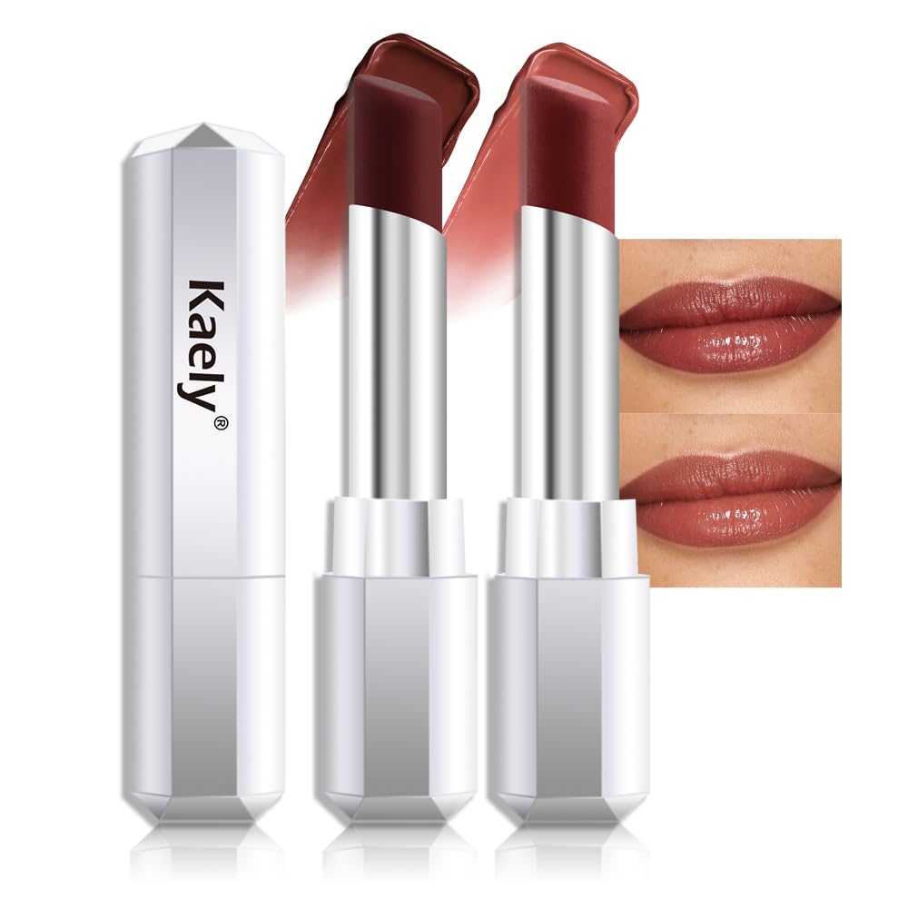 Kaely Lápiz Labial Tintado Bálsamo Labial de Mahoma Miel, Lápiz Labial de Brillo Hidratante para Labios Secos de Mujeres, Bálsamo Labial Nutritivo Brillante Lápiz Labial Tinta Maquillaje, Ligero