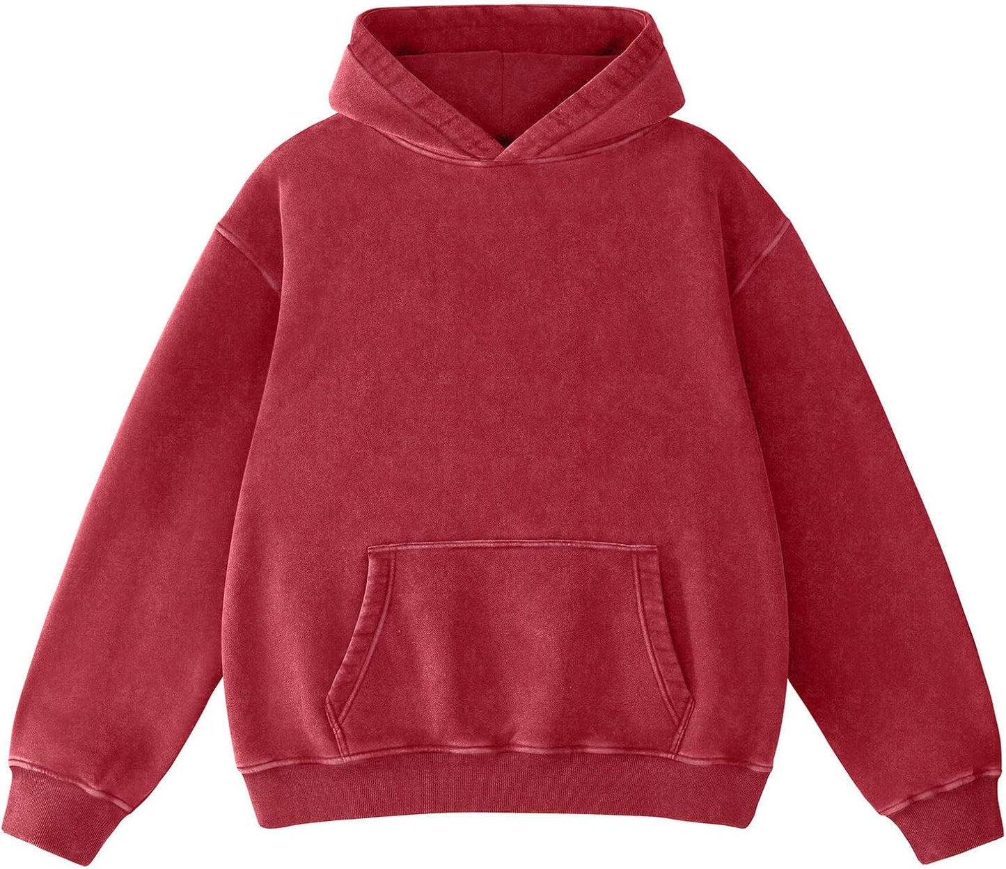 Hatant Sudaderas con capucha de gran tamaño para hombres y parejas, sudaderas con capucha pesadas vintage para hombre, suéteres de lavado ácido, ropa 2026