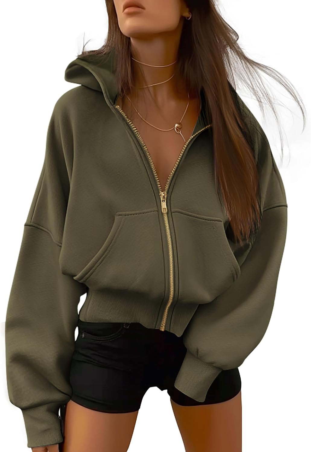 BTFBM Sudaderas con capucha para mujer, ropa de moda de otoño, chaqueta de forro polar de manga larga, trajes de invierno, sudadera con capucha Y2K con cremallera