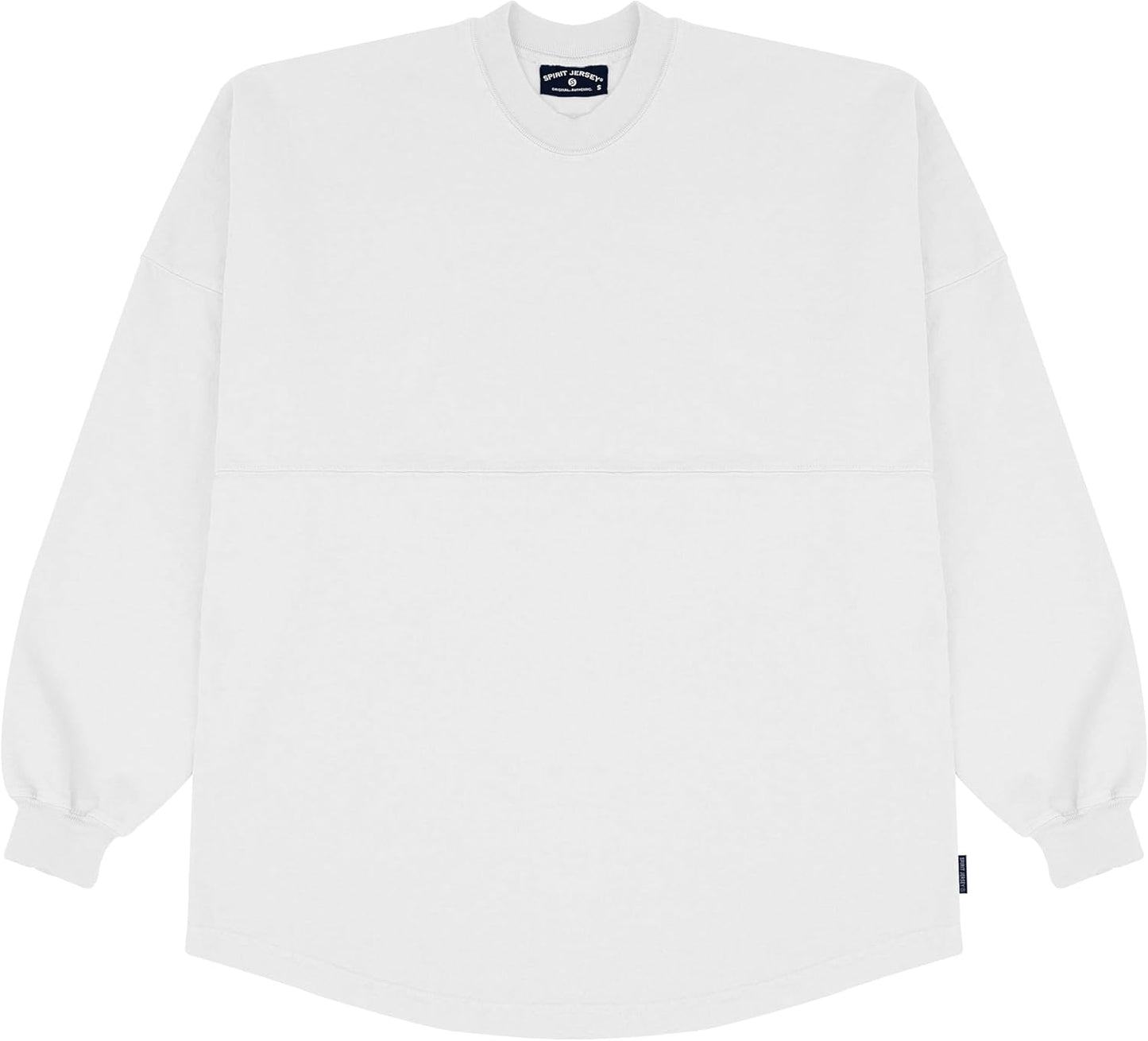Spirit Jersey Core Essential Jersey, de gran tamaño, unisex, de manga larga, pesado, preencogido, 100% algodón