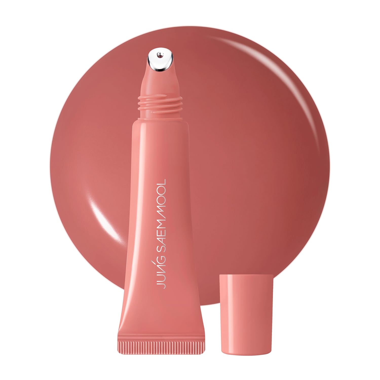 JUNG SAEM MOOL LIP-PRESSION - Brillo de labios de metal | Brillo labial tintado hidratante con un aplicador de metal de precisión higiénico e ingredientes infundidos en suero, brillo de labios coreano (rosa doze)