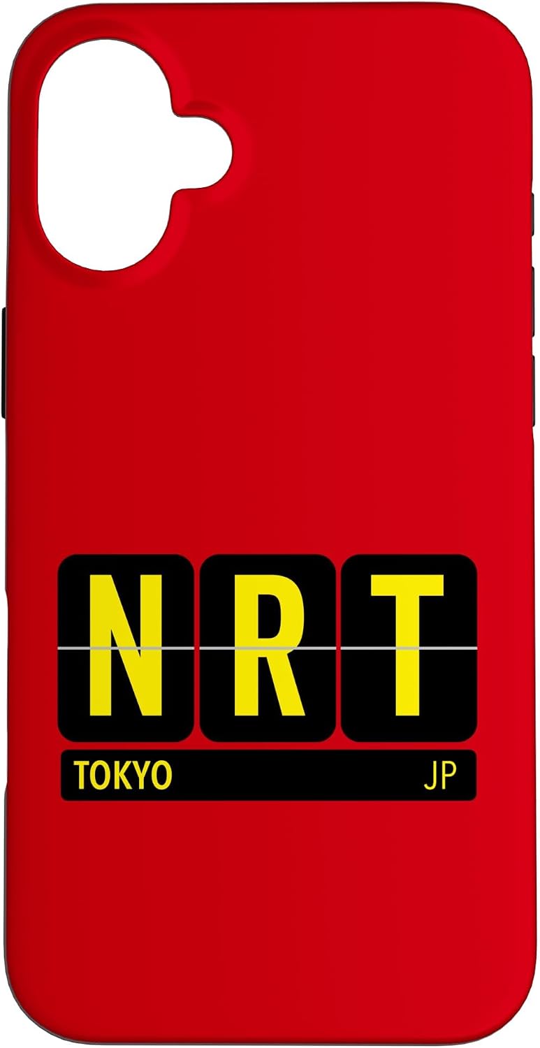 NRT 東京 日本 旅行 お土産 イエロー文字 スマホケース iPhone 11 用