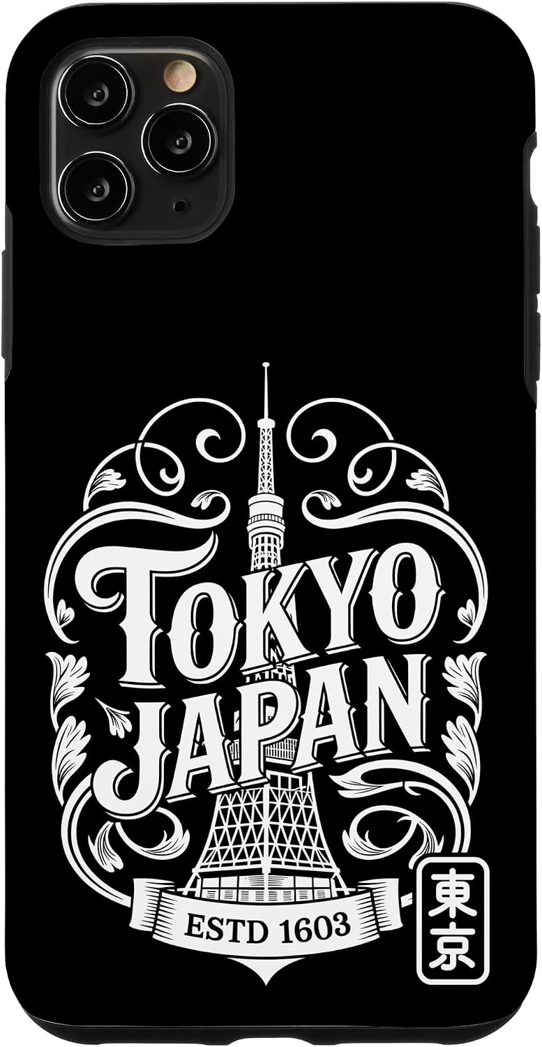 東京タワージャパン ヴィンテージ 旅行 アニメ 漢字 お土産 スマホケース iPhone 17 用