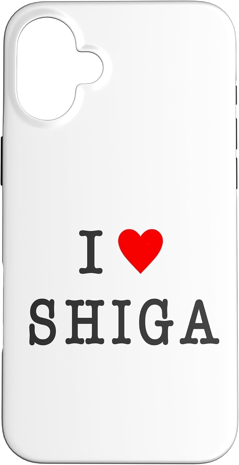 アイラブ・SHIGA 滋賀（I Love ハート）【47都道府県】ジモティ プレゼント お土産 面白 スマホケース iPhone 14 Plus 用