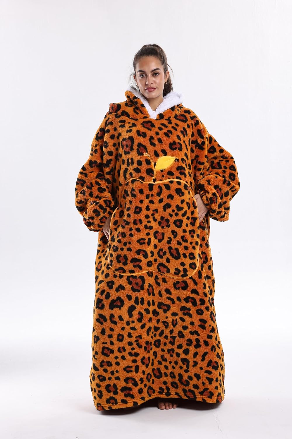 Capecage - Manta con capucha, sudadera con capucha larga como regalos de cumpleaños para mujeres y hombres, manta portátil larga para mujeres y hombres.