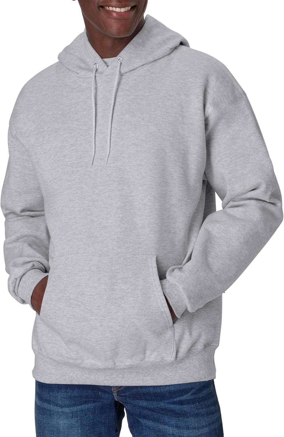 Hanes Sudadera con capucha de forro polar pesado para hombre, sudadera de algodón para hombre
