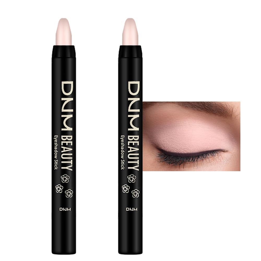 Juego de 8 piezas de barras iluminadoras de sombra de ojos en crema, champán perla gris topo bronce cacao piedra masilla amatista ahumada con brillo mate, lápiz delineador de ojos, barra aplicadora