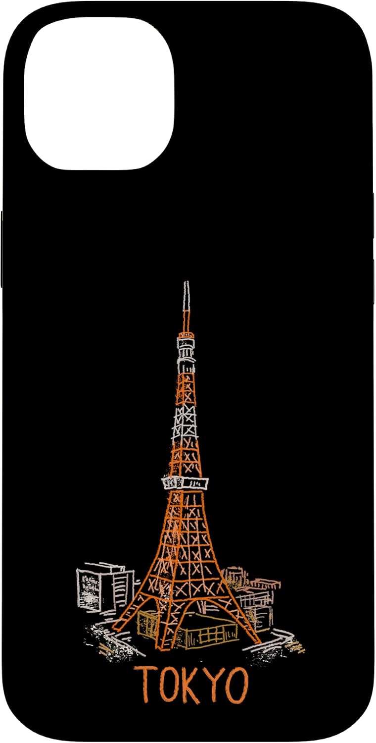 Tokyo Tower Japan Travel Souvenir City Landmark Gift Smartphone Case for iPhone 15 Plus
