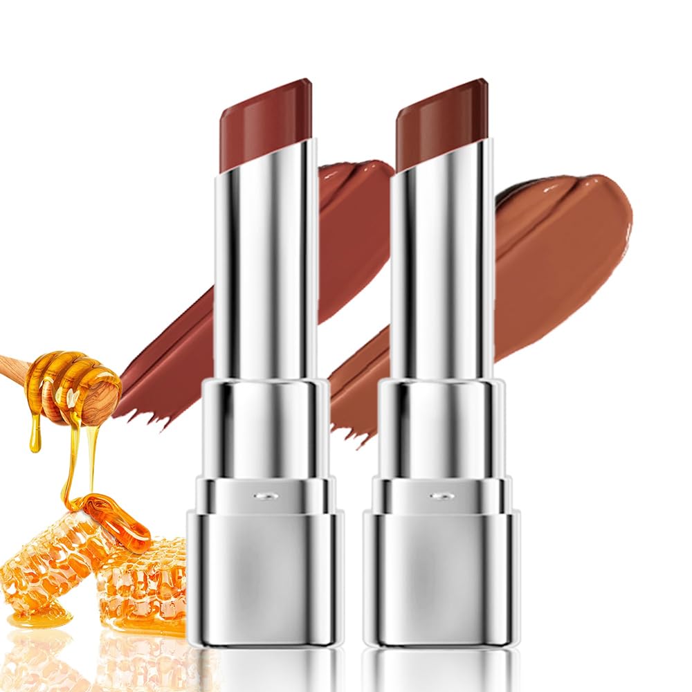 FeiCuiYun Bálsamo Labial con Tinta de Miel Rosa, Lápiz Labial Hidratante Transparente, Color Labial Hidratante para Todos los Tonos de Piel, Bálsamo Labial Nutritivo con un Toque de Cereza Negra