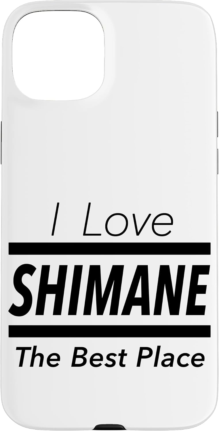 iPhone 13 I Love Shimane (I Love) JIMO-T [47 Prefectures] Jimoti Local Love Goods Travel Souvenir Funny Smartphone Case