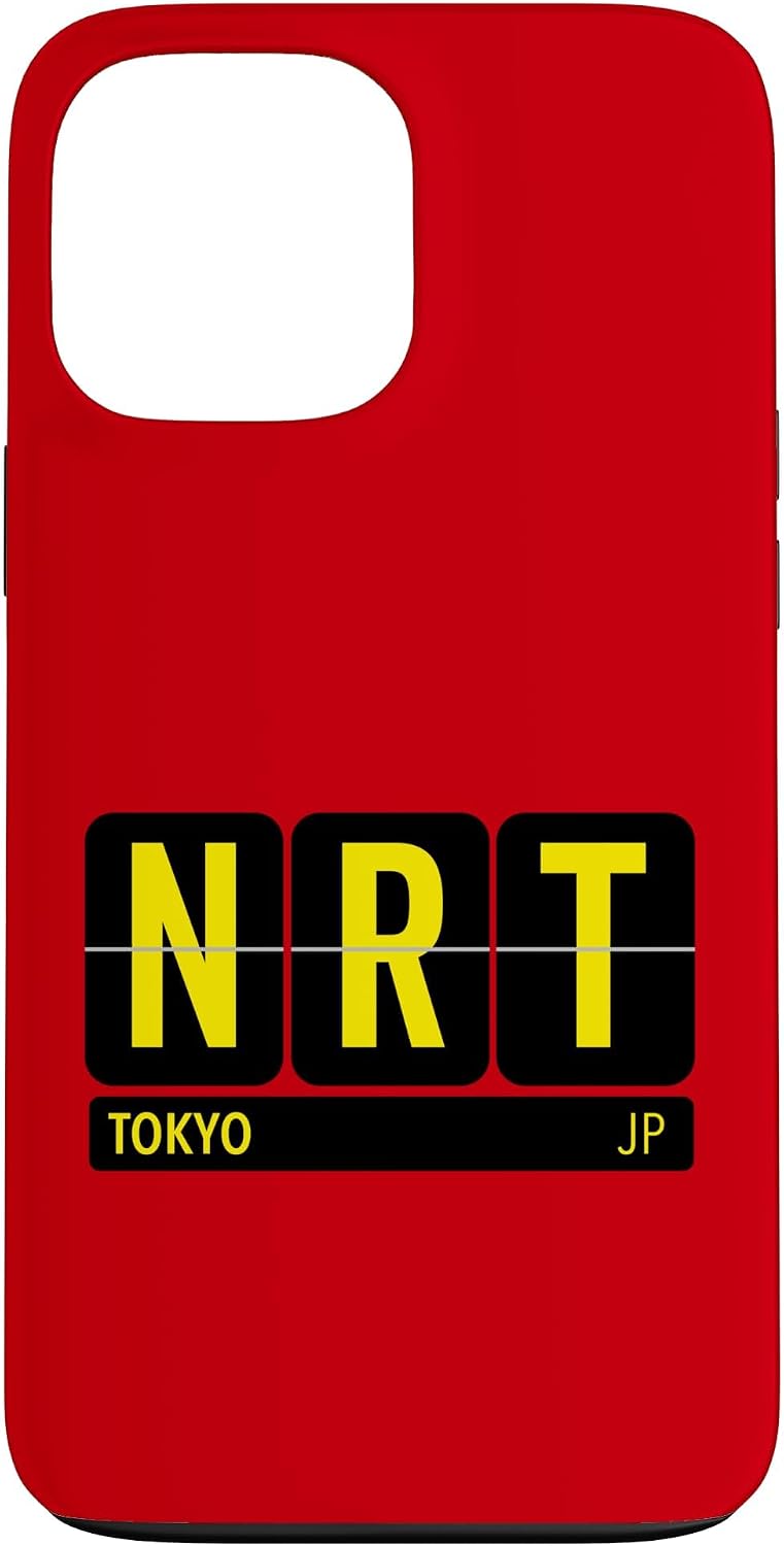 NRT 東京 日本 旅行 お土産 イエロー文字 スマホケース iPhone 11 用