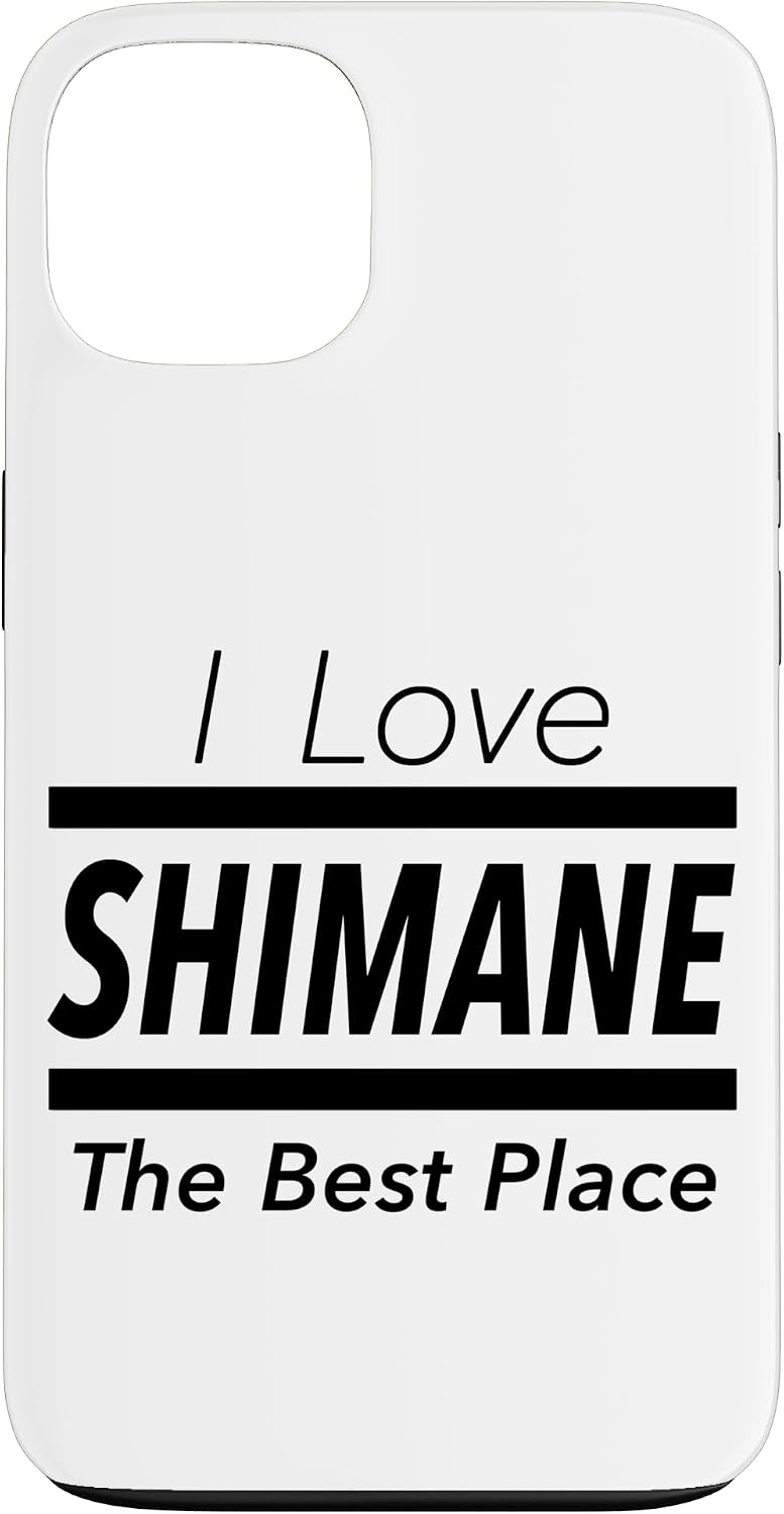iPhone 13 I Love Shimane (I Love) JIMO-T [47 Prefectures] Jimoti Local Love Goods Travel Souvenir Funny Smartphone Case
