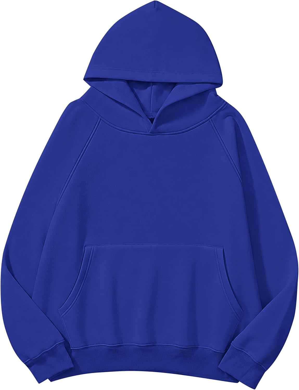 Lauweion - Sudaderas con capucha básicas de forro polar para mujer, con estampado de letras, manga larga, bolsillo canguro, hombros caídos, estilo holgado