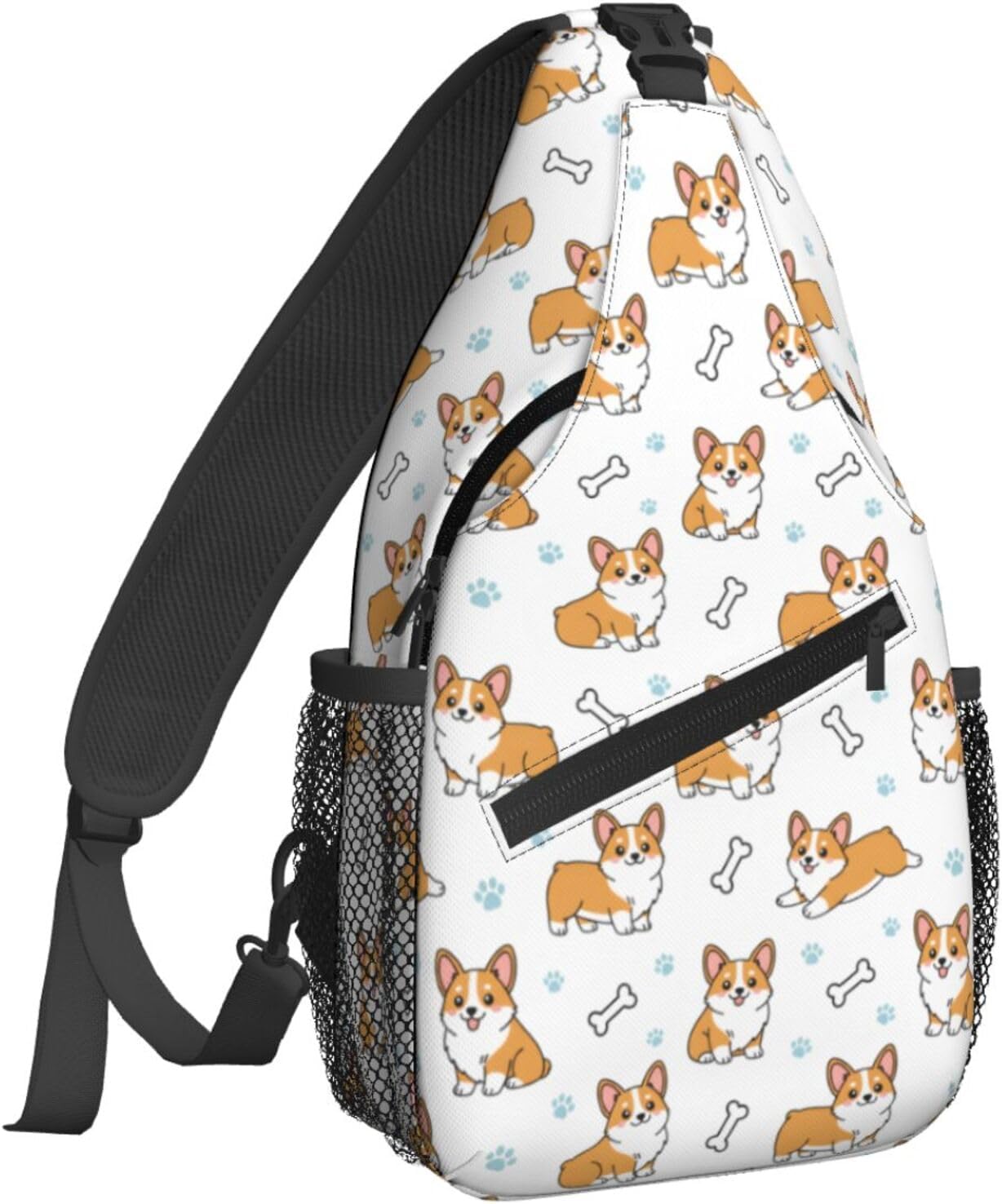 Famame Mochila bandolera para el pecho, bolsa de hombro, gimnasio, ciclismo, viajes, senderismo, mochila para hombres y mujeres, MultiColor37, Tamaño único