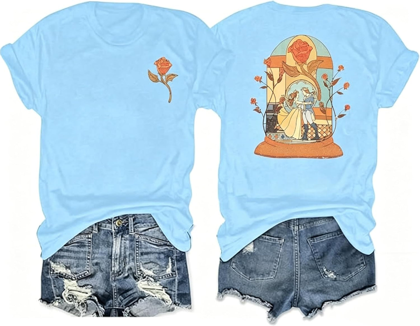 Magic Kingdom - Camisa de manga corta para mujer, diseño de castillo, camiseta familiar a juego para vacaciones, vacaciones