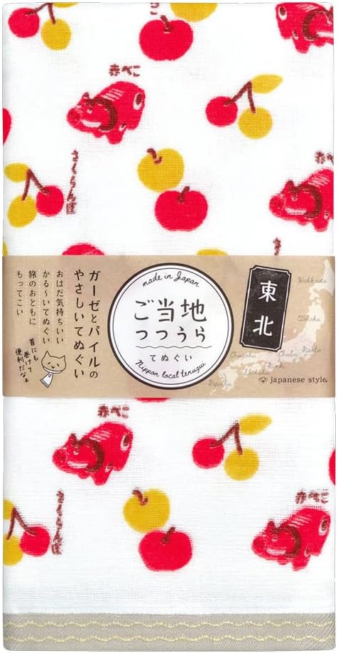 Nissen Shoko Japanese Style Local Tutoraura Tenugui Wind Towel, Tokyo 1. TU-719