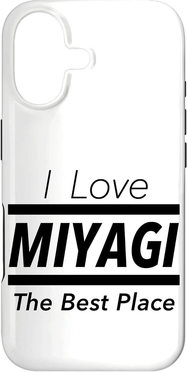 アイラブ・MIYAGI 宮城（I Love）JIMO-T【47都道府県】ジモティ プレゼント お土産 かっこいい 面白い スマホケース iPhone 16 用