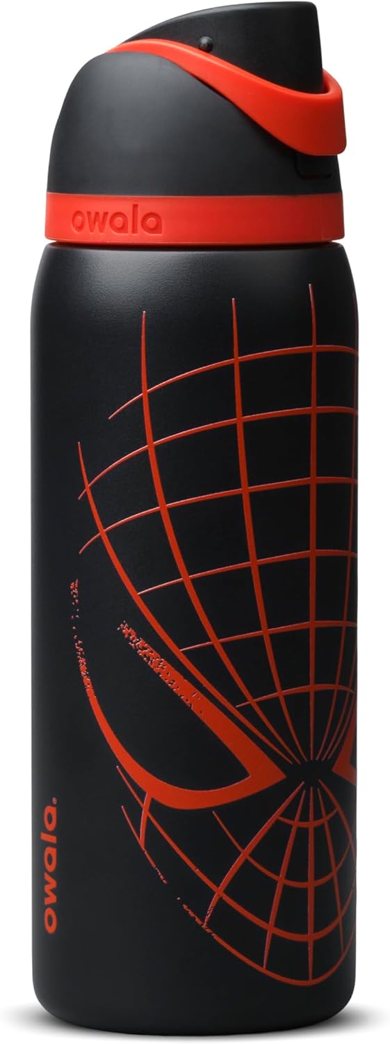 Owala Disney Princess FreeSip - Botella de agua aislada de acero inoxidable con popote para deportes y viajes, botella de agua deportiva sin BPA, 24 onzas, Tiana