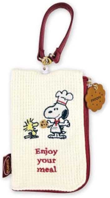 Marimo Craft SPCQ-683 Snoopy Snacktime Chef Series Acrylic Key Holder, Red, Approx. W 1.6 x H 2.3 x D 0.1 inches (40 x 59 x 3 mm)