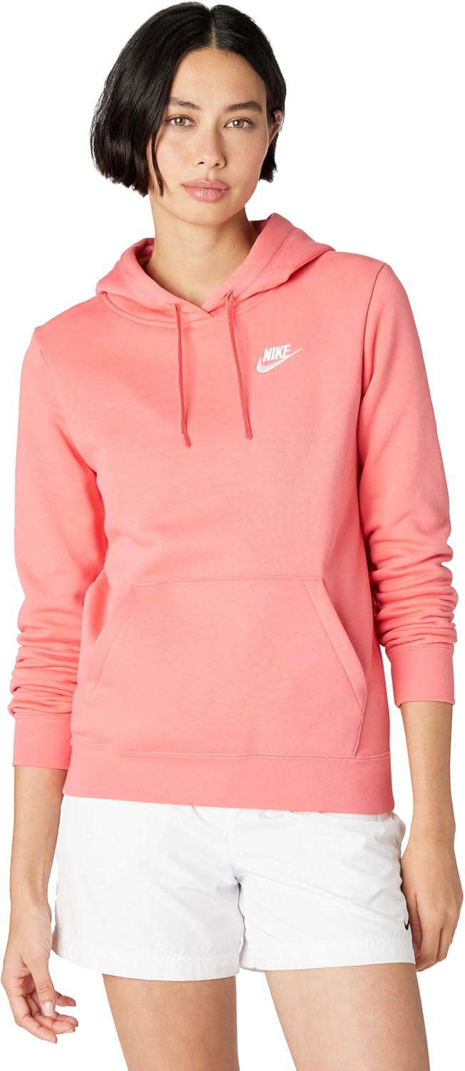Nike Sudadera con Capucha de Forro Polar Pullover Sportswear Club para Mujer