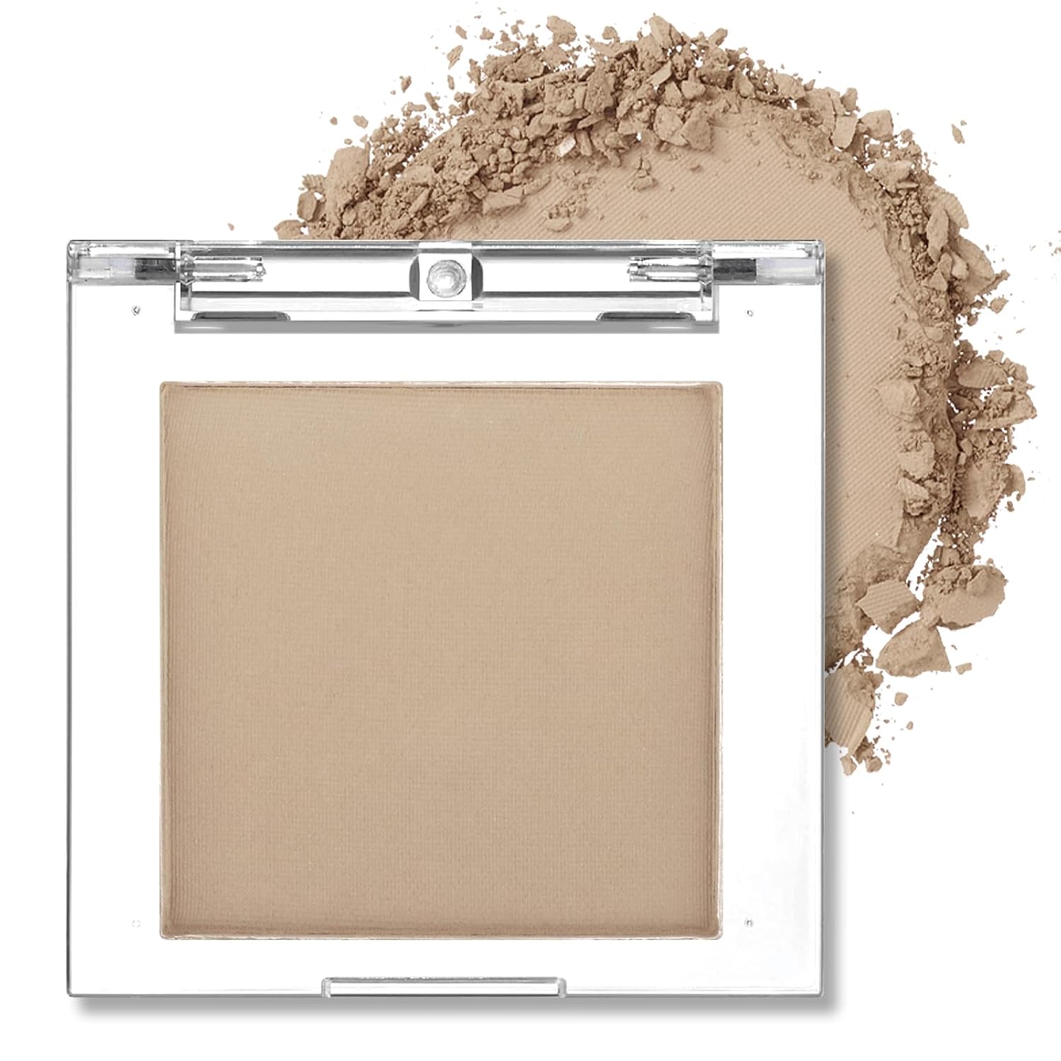 Erinde Paleta de sombra de ojos mate marrón individual, sombra de ojos de terciopelo maquillaje natural compacto en polvo, maquillaje de ojos de larga duración, ultra mezclable, color pigmentado