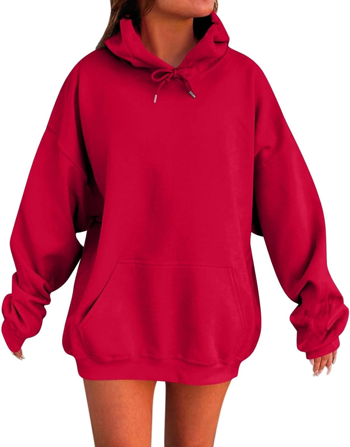 Sudaderas con capucha de gran tamaño para mujer, chaquetas de invierno 2026, ropa Y2K, lindas sudaderas con cuello redondo, sudaderas de moda