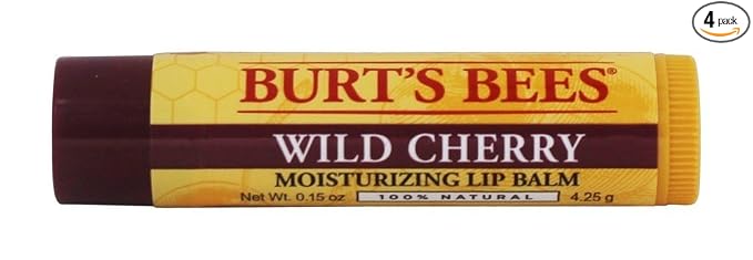 Burt's Bees Bálsamo labial de cera de abejas, hidratante labial con cera de abejas de origen responsable, sin tinte, tratamiento labial acondicionador natural, 1 tubo, 0.15 onzas.