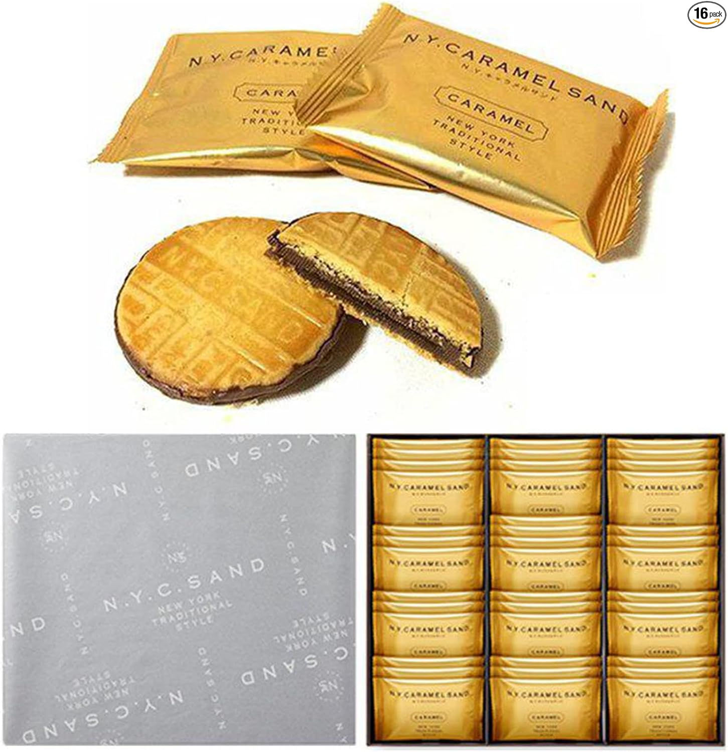 N.Y. Caramel Sand Tokyo Limited Gift [Noshi Compatible] New York Caramel Sand Hand Souvenir (8 pieces, Thank You)