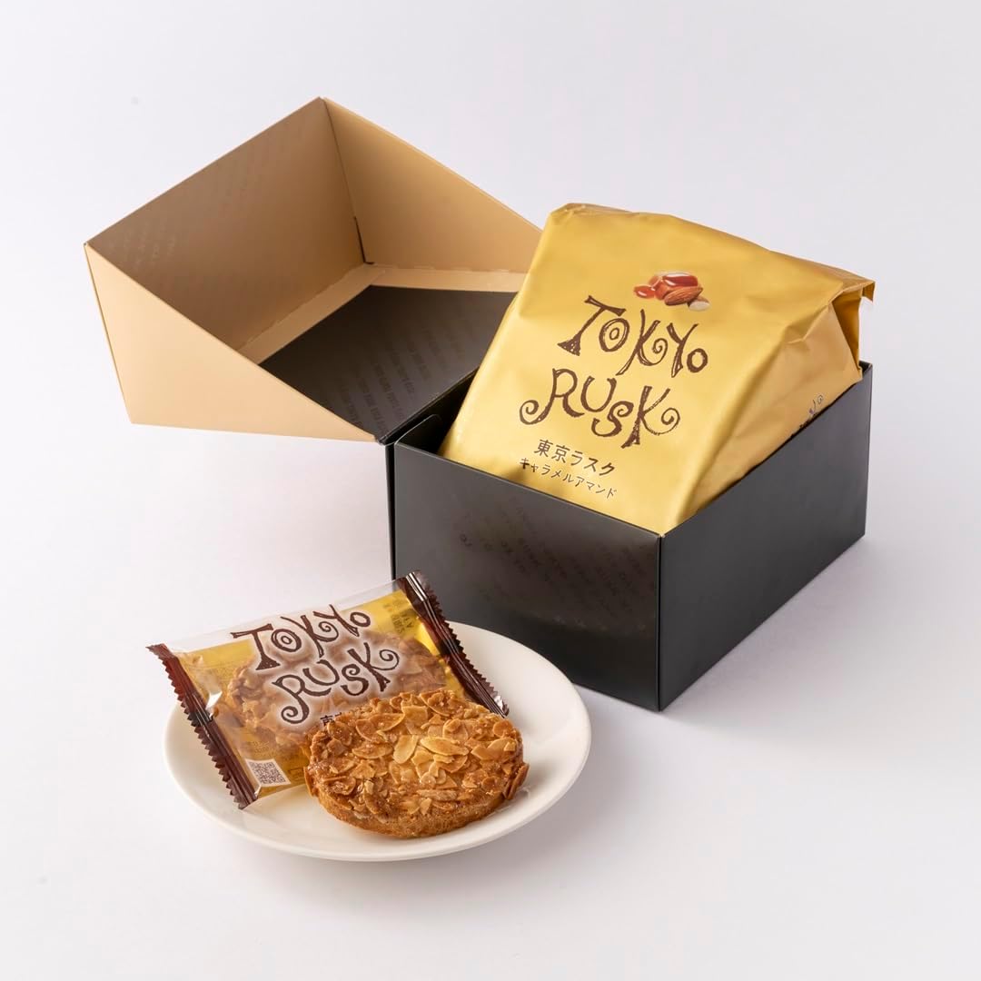 Tokyo Rusk Garlic from Aomori Prefecture, Pack of 8, Adult Snacks for Beer and Wine, Thick Butter and Garlic Flavor, Gift, Present