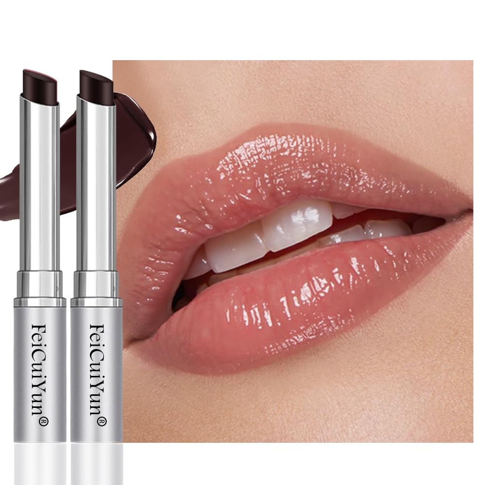 FeiCuiYun Bálsamo Labial con Tinta de Miel Rosa, Lápiz Labial Hidratante Transparente, Color Labial Hidratante para Todos los Tonos de Piel, Bálsamo Labial Nutritivo con un Toque de Cereza Negra