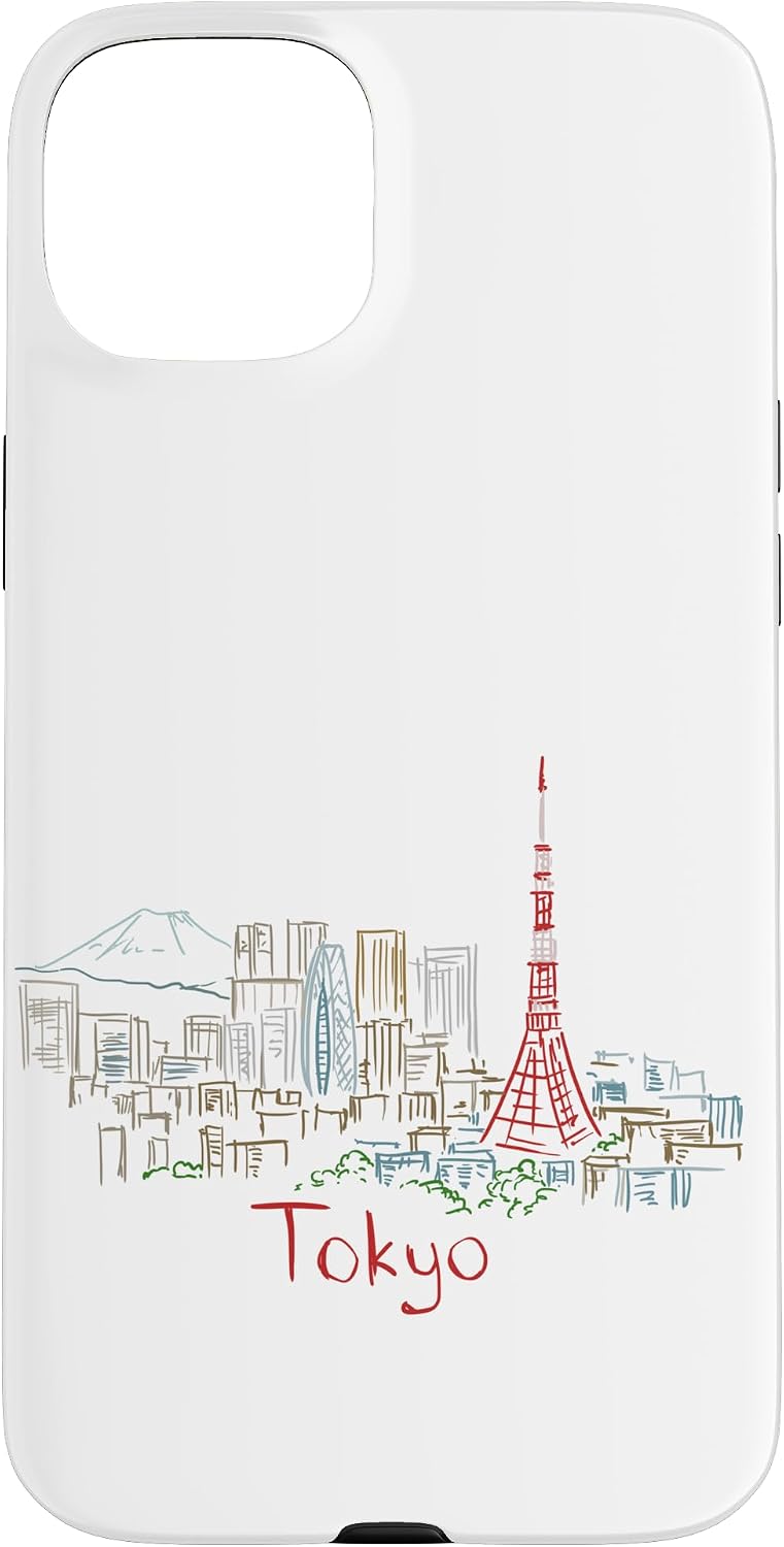 東京 日本 旅行 お土産 パノラマ 都市 ランドマーク ギフト スマホケース iPhone SE (2020) / 7 / 8 用