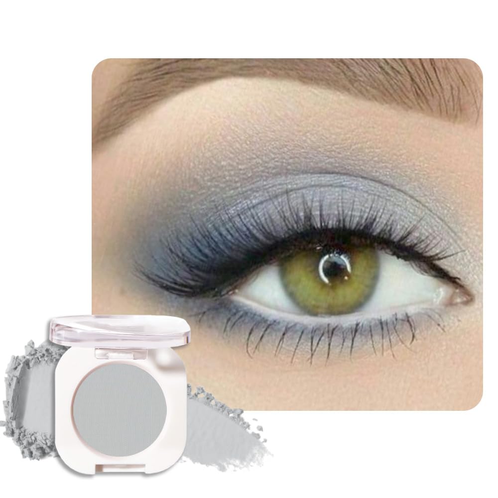 Sombra de Ojos Soltera con Destello de Champán, Sombra de Ojos Mini Liviana y Mezclable para Mujeres Mayores, Paleta de Maquillaje de Sombra de Ojos Monocromática Pigmentada Impermeable