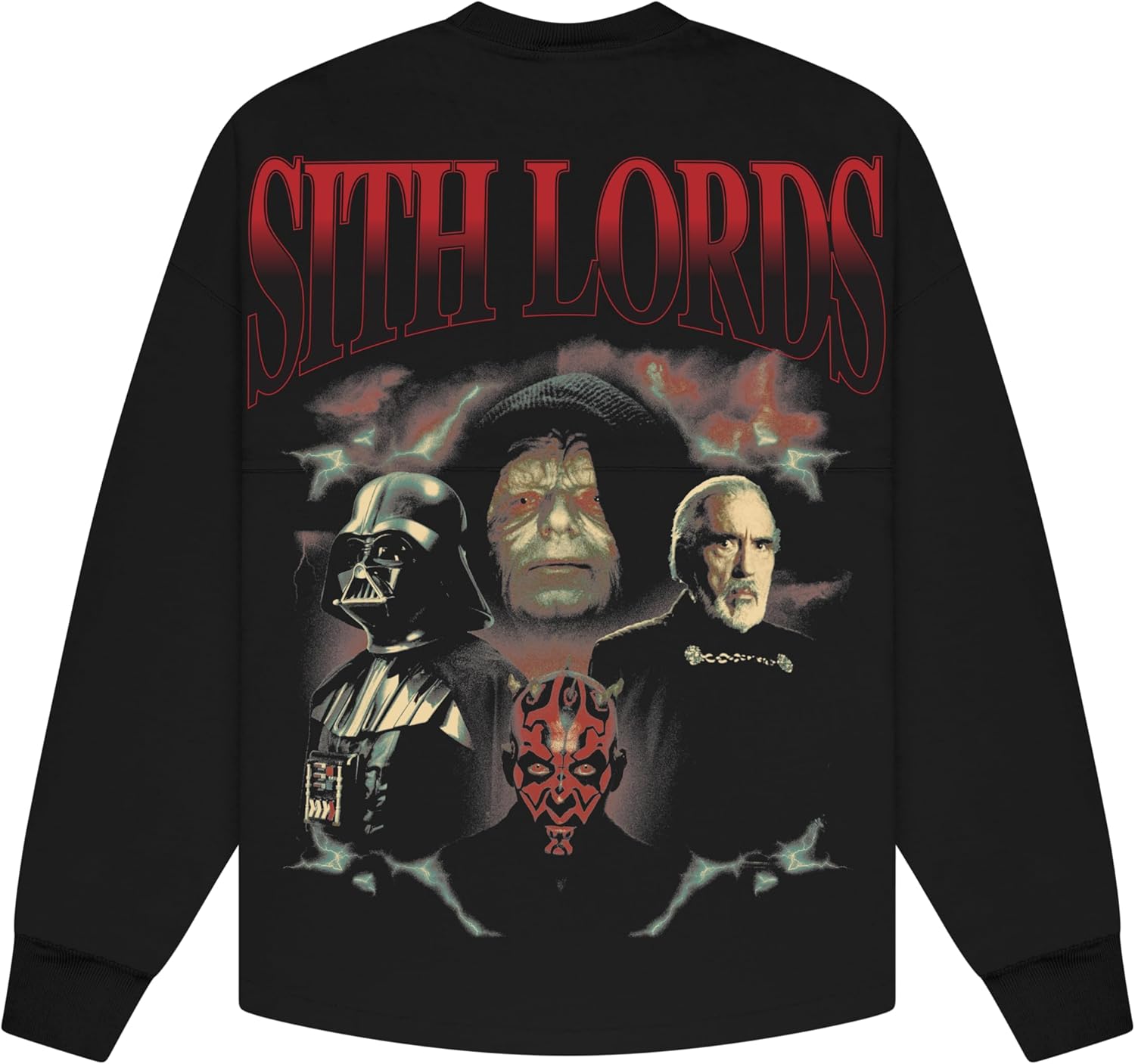 Spirit Jersey STAR WARS, colección oficial de Disney Star Wars, camiseta de manga larga de gran tamaño, unisex, 100% algodón