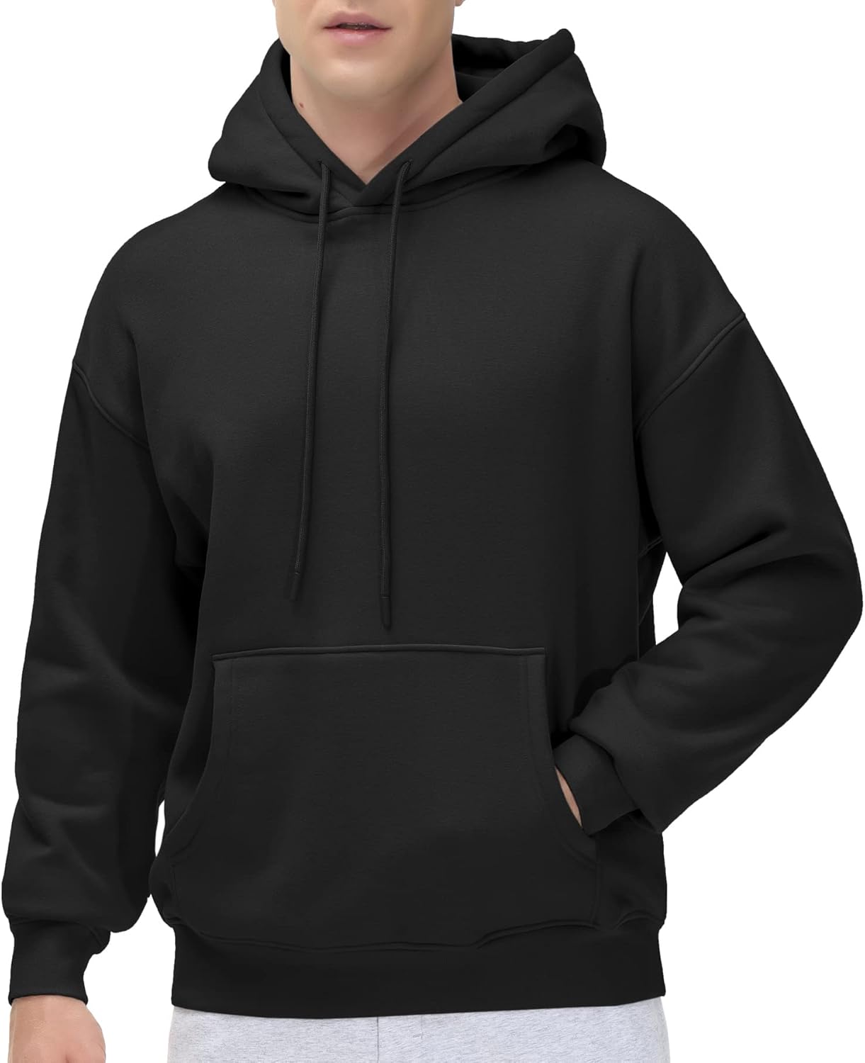 THE GYM PEOPLE Sudadera con capucha de forro polar para hombre, ajuste suelto, ultra suave, con bolsillos | Forro de felpa cálido, sudadera con capucha con bolsillos, tela suave, sudadera con capucha para el trabajo, viajes