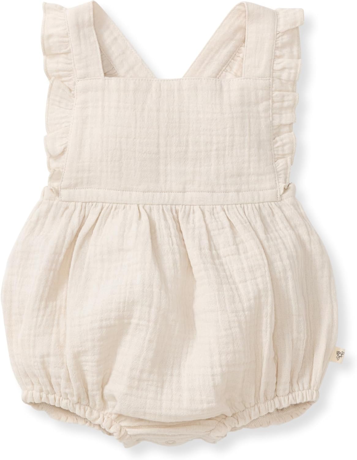 Burt's Bees Baby Mameluco de burbujas para niñas, 100% algodón orgánico de una sola pieza, traje corto y canastilla para niña