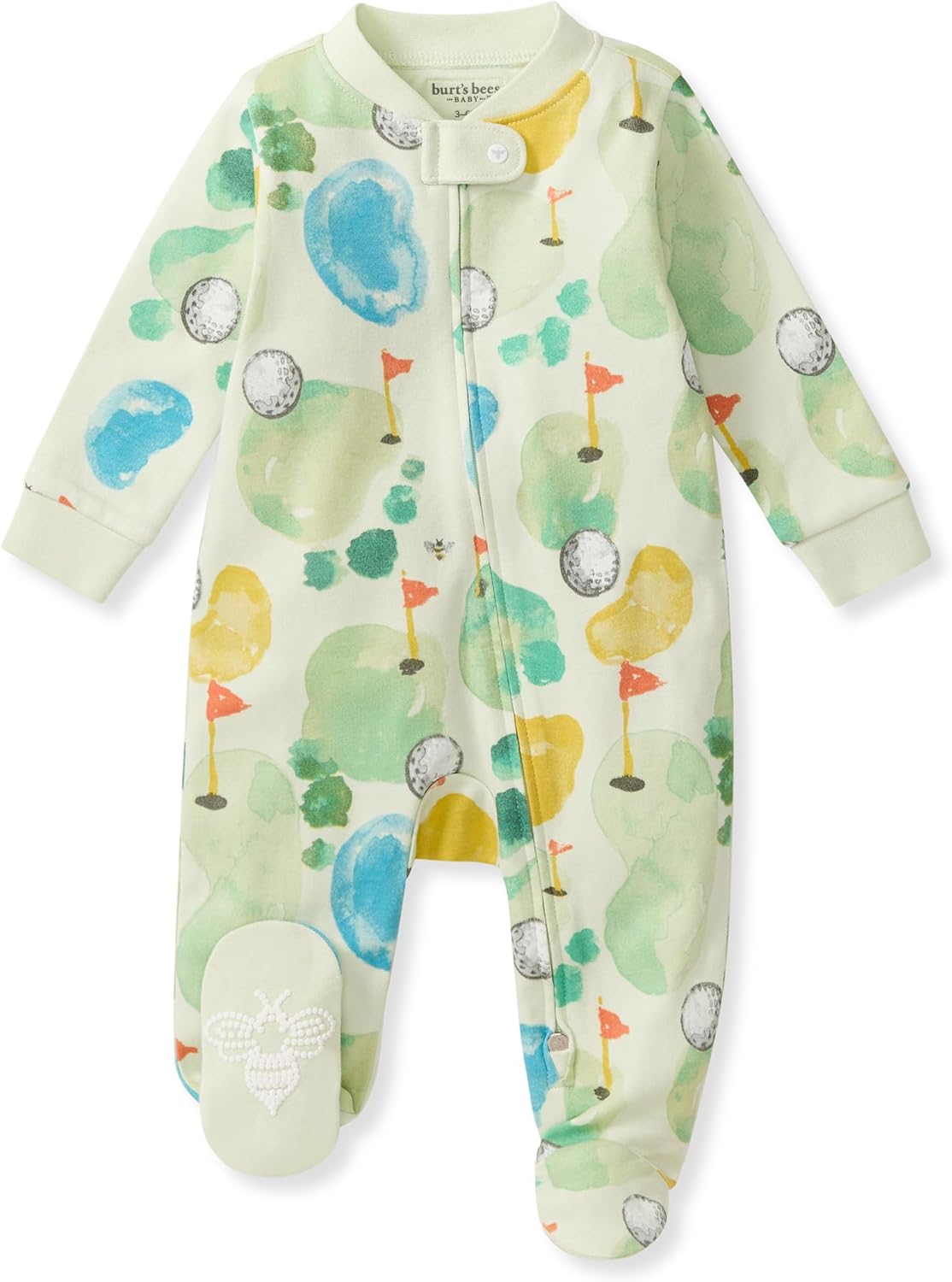 Burt's Bees Baby Pijama con pies de algodón orgánico para niños