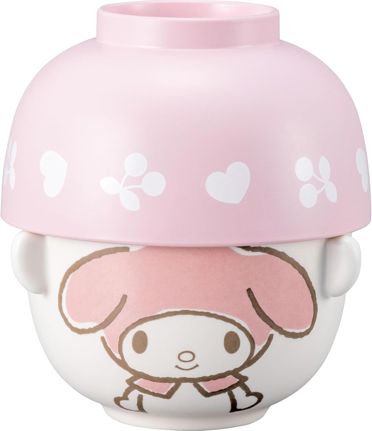 Sanrio SAN4213-1 Hello Kitty Soup Bowl and Rice Bowl Dinnerware Set, Mini, Kitty, Miscellaneous Goods, Sanrio Goods, Gift, Made in Japan
