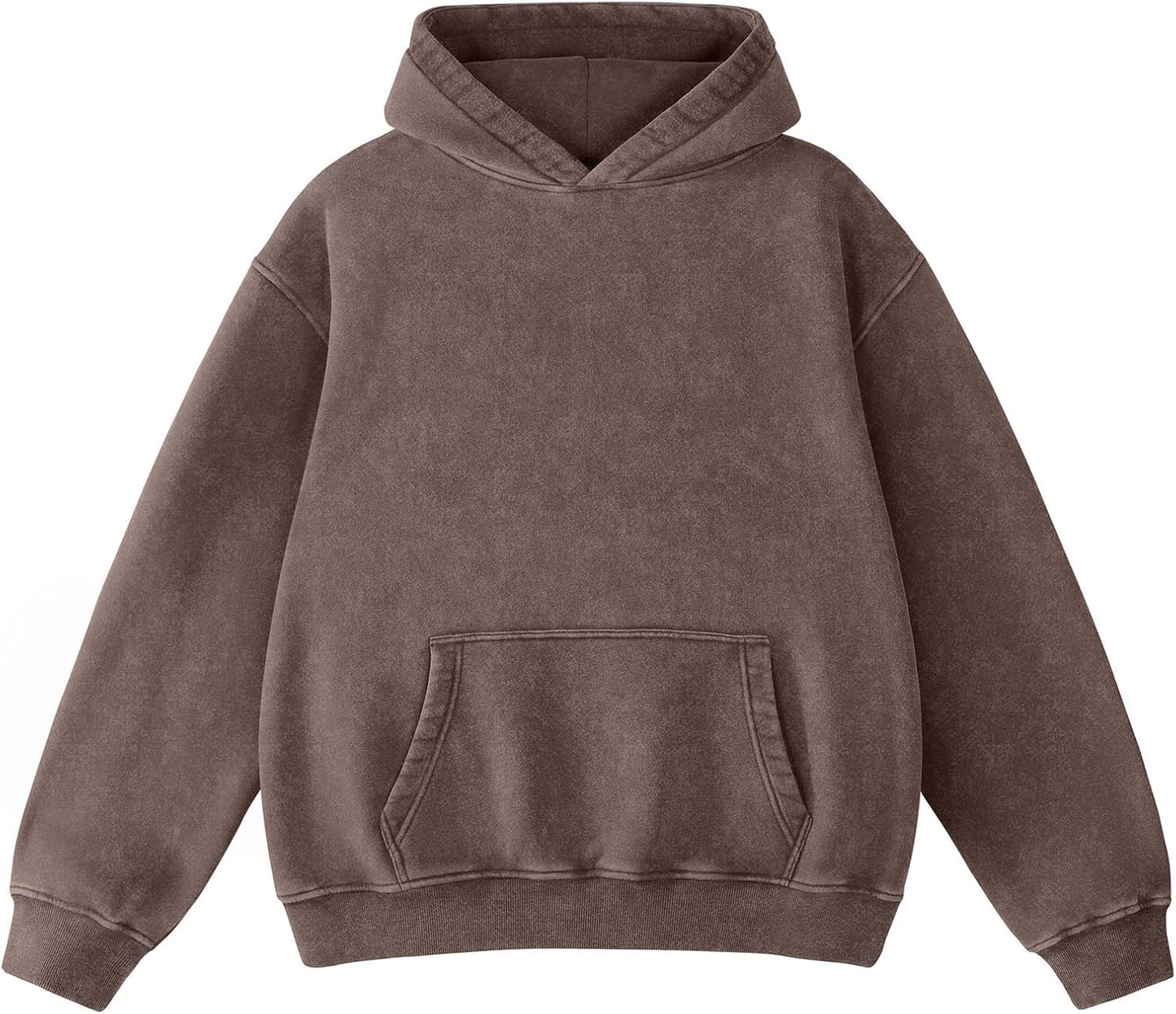 Hatant Sudaderas con capucha de gran tamaño para hombres y parejas, sudaderas con capucha pesadas vintage para hombre, suéteres de lavado ácido, ropa 2026