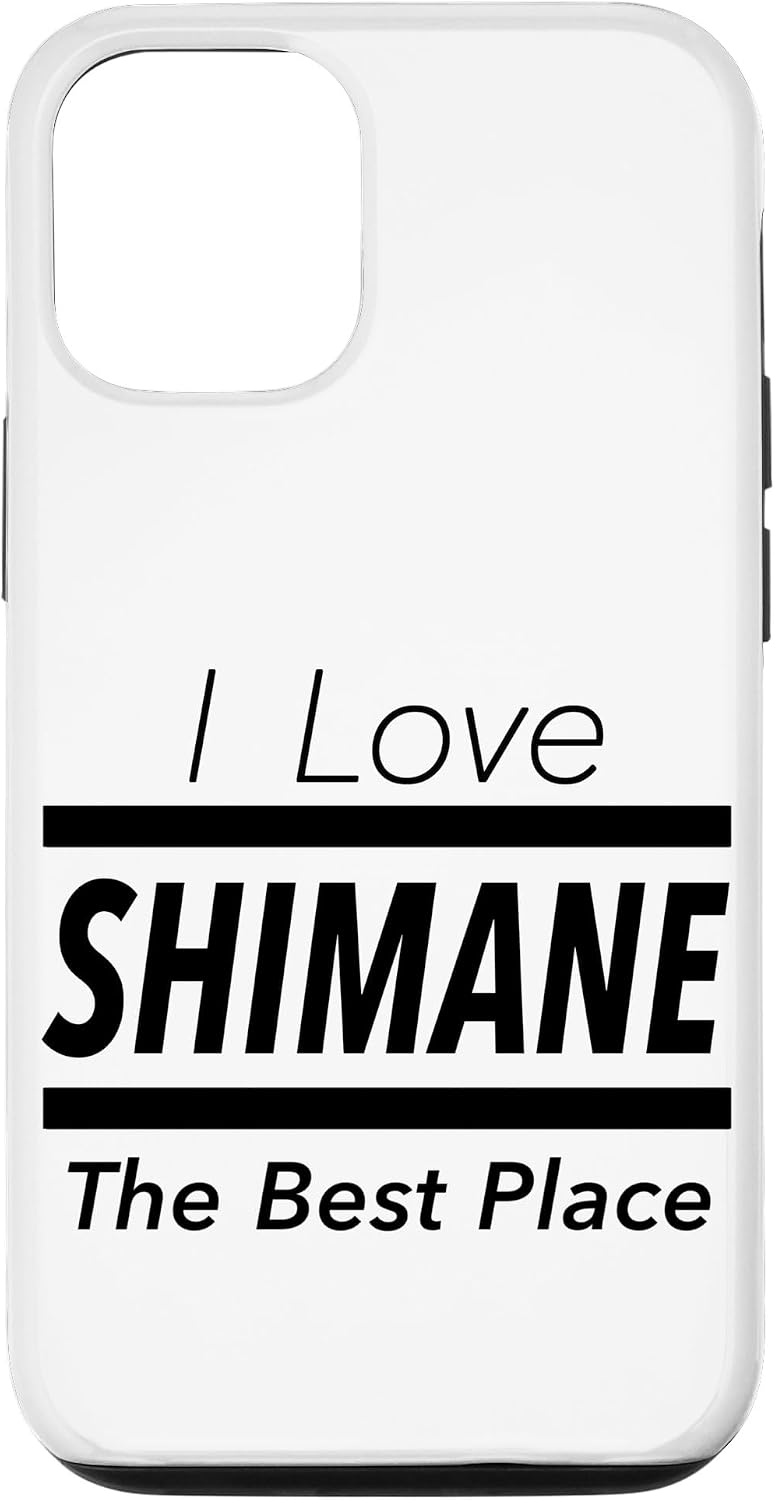iPhone 15 Pro Max I Love Shimane (I Love) JIMO-T [47 Prefectures] Jimoti Local Love Goods Travel Souvenir Funny Smartphone Case